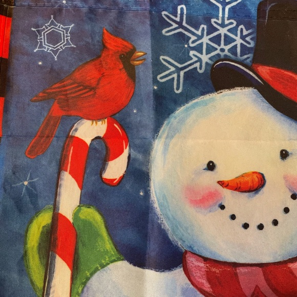 Christmas Snowman Flag - Picture 5 of 11